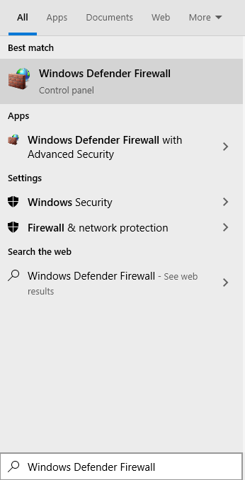 windows defender firewall - roblox error 279