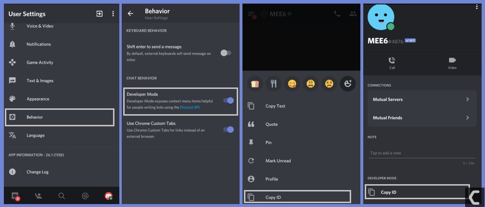 discord images how to report someone on android ios