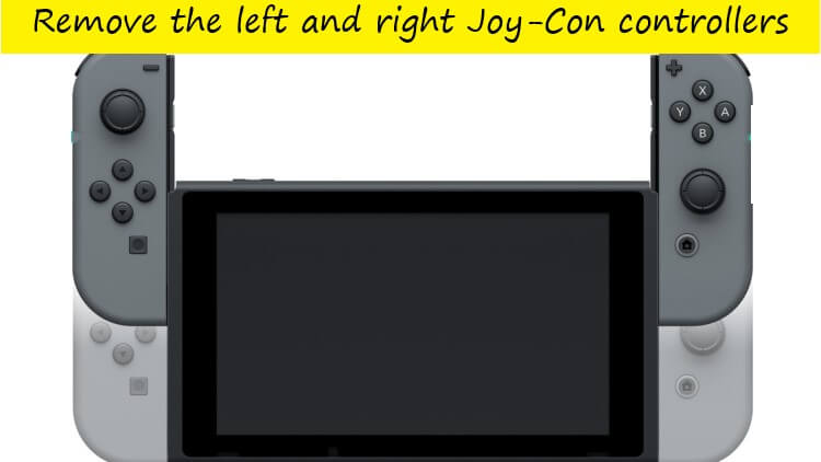 remove the left and right joy-con controller