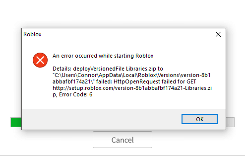 Roblox error code 6, fix roblox error code 6, roblox configuration, an error occurred while starting roblox,roblox dns server