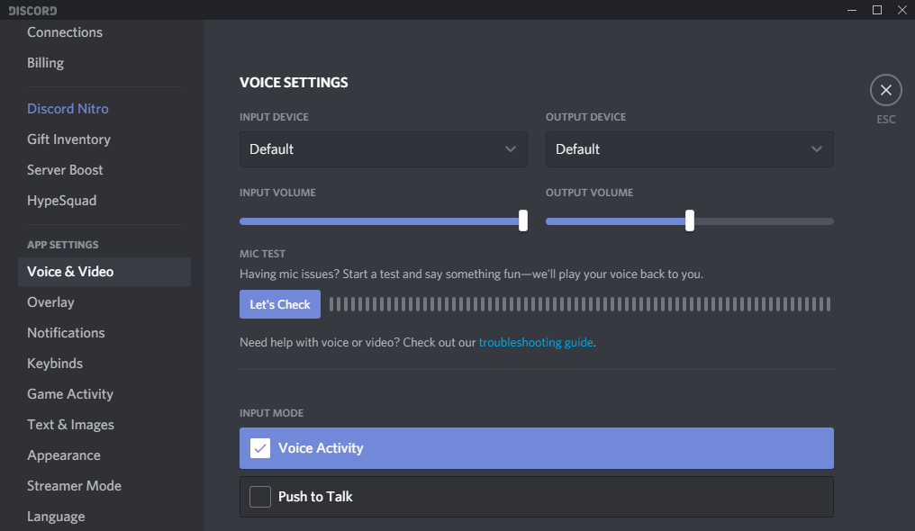 voice and video discord
