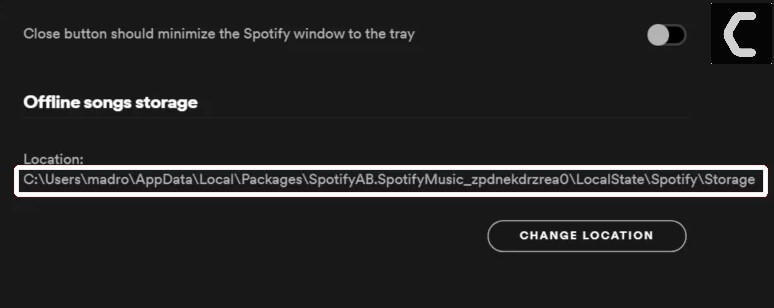 Clear offline song cache in Spotify