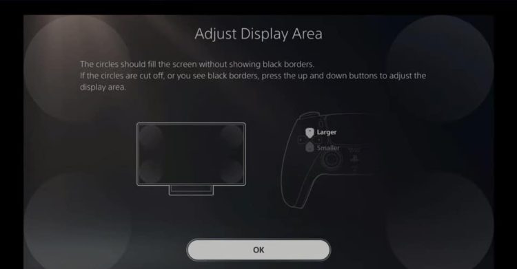 adjust display area ps5