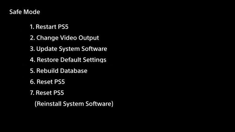 safe-mode ps5 PS5 error CE-106667-6