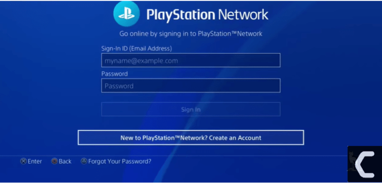Log in to PlayStation Network