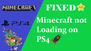 minecraft not loading on ps4