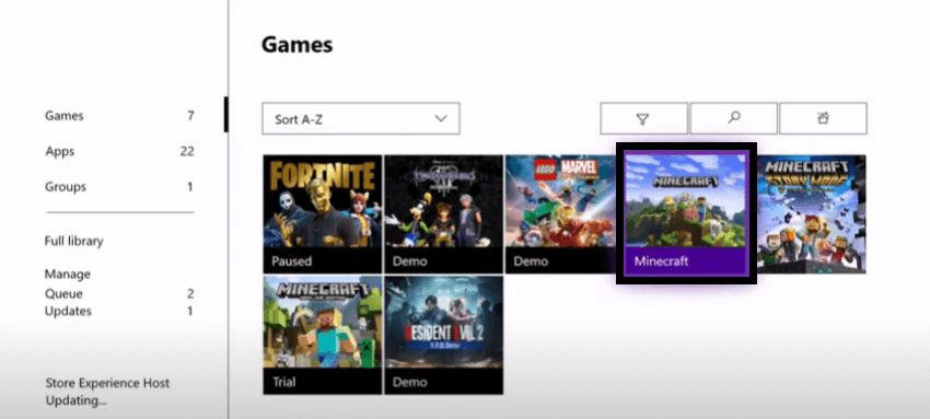 download Minecraft on Xbox 