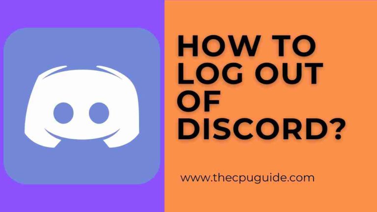 LOG OUT OF DISCORD?