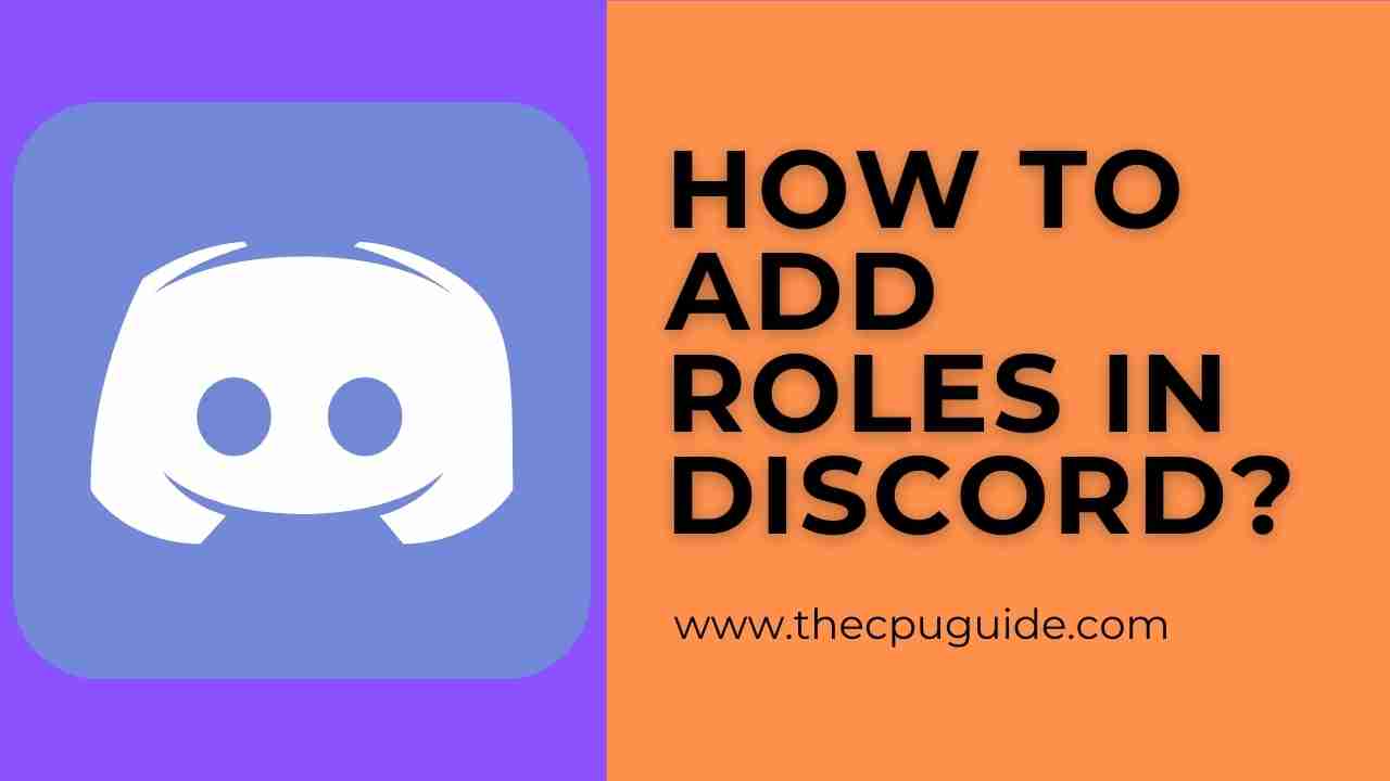 how to add roles in discord