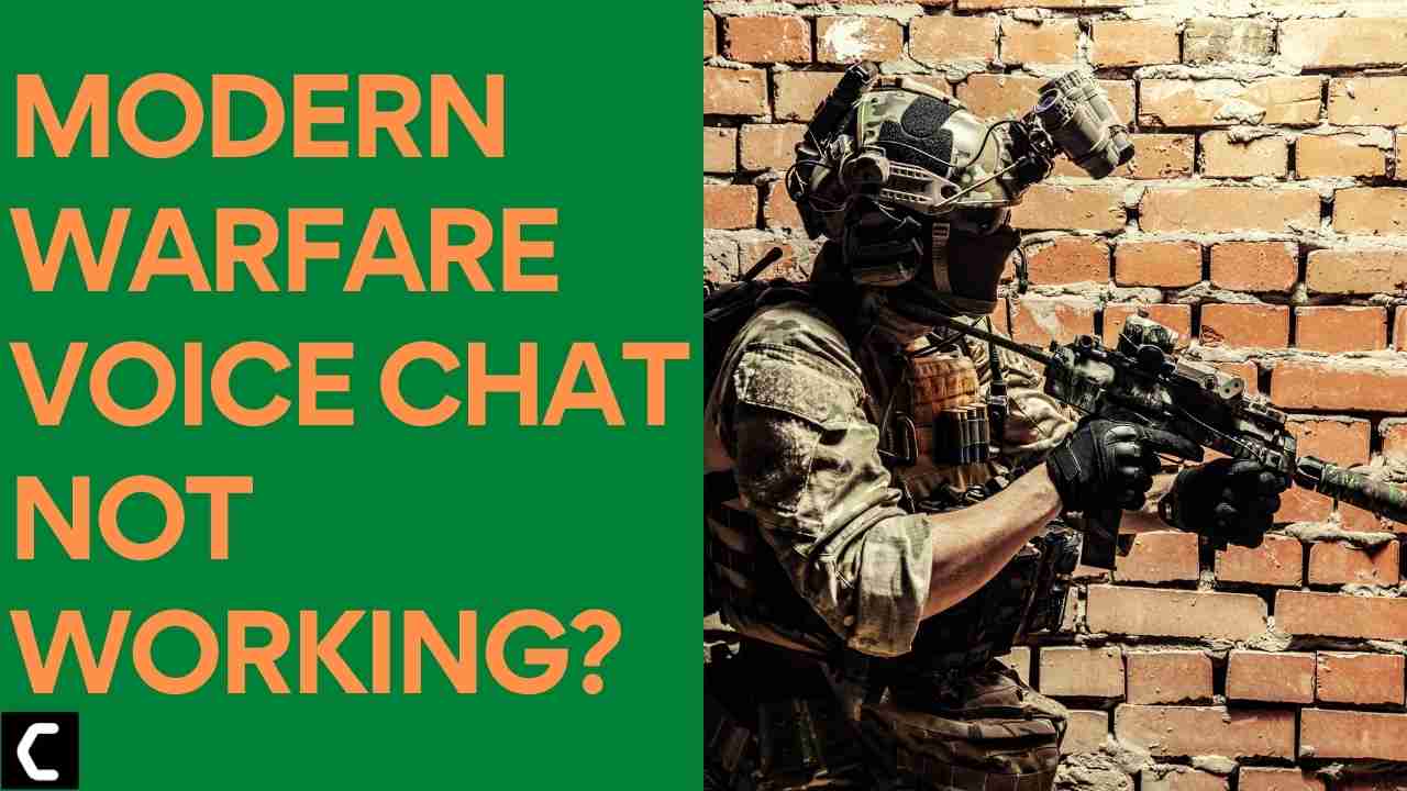 Modern Warfare Voice Chat Not Working