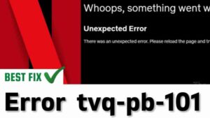 Netflix Error tvq-pb-101 (1.1.6.8)