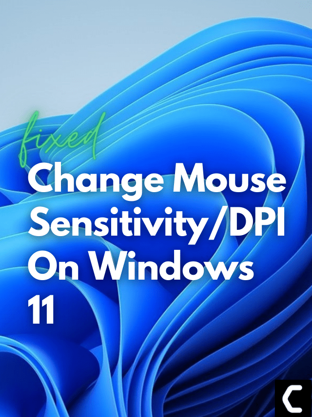 Change Mouse Sensitivity-DPI On Windows 11