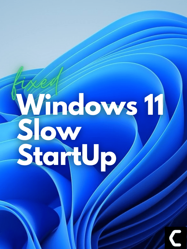 Windows 11 Slow StartUp