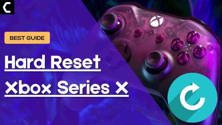 hard reset xbox series x-s