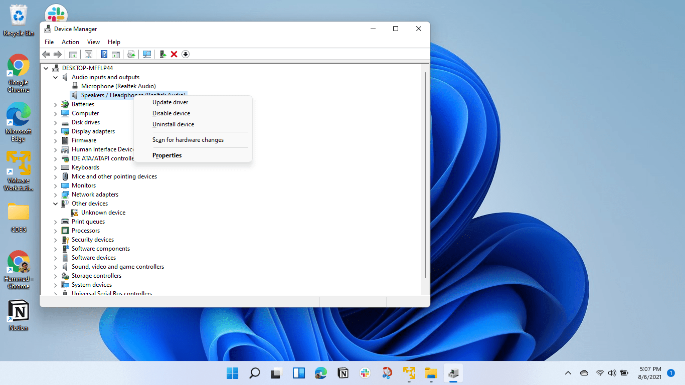 No Sound Output Problem on Windows 11