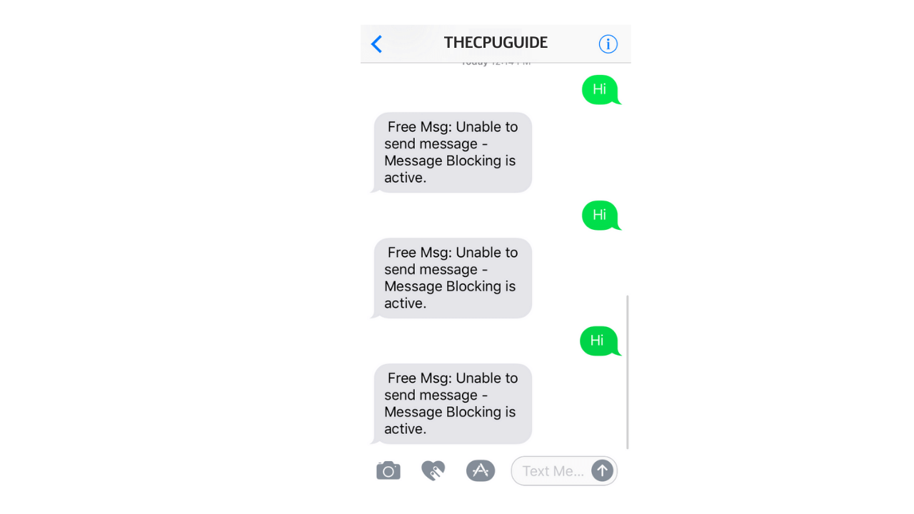 message blocking active iphone