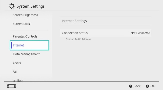 internet setting Nintendo Error code 2107-0445