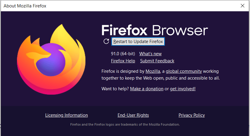 Mozilla Firefox setting Audio Renderer Error