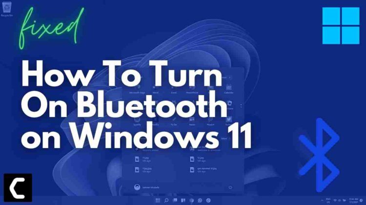 how to turn on bluetooth on windows 11