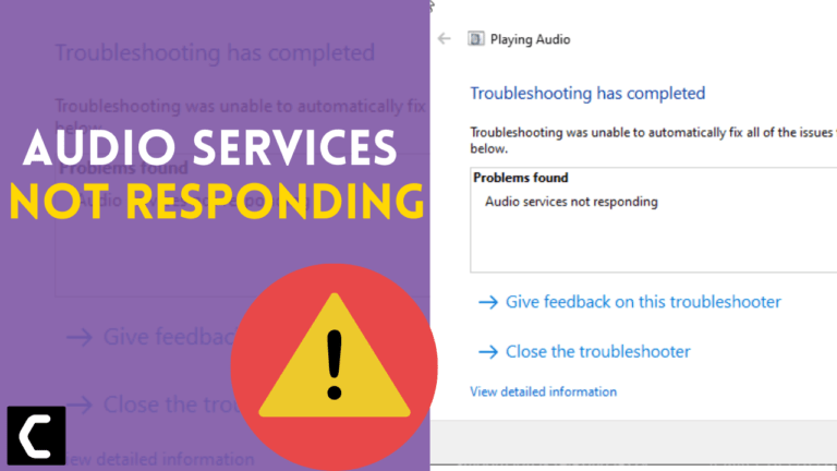 Audio Services Not Responding on Windows 11/10? [BEST FIX]
