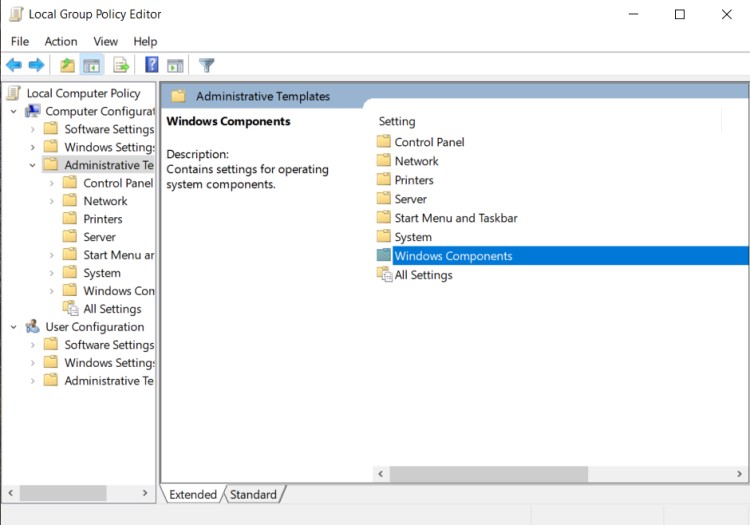 Windows Components wsappx
