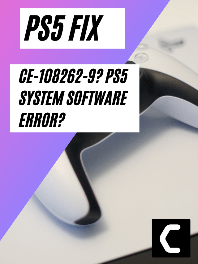 ps5 ошибка ce 108262 9