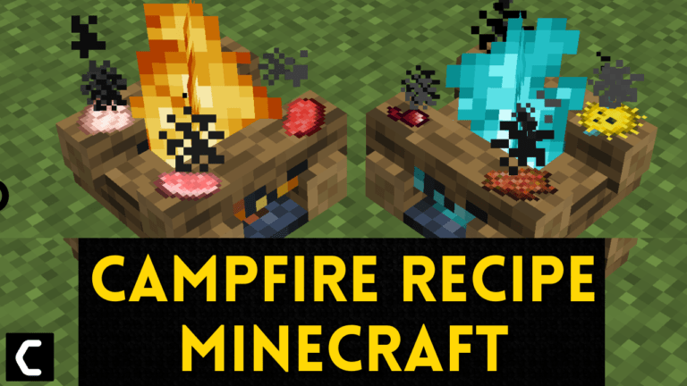 Campfire Recipe/Soul Campfire Recipe In Minecraft Best Guide