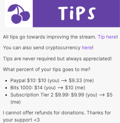 donate to Twitch