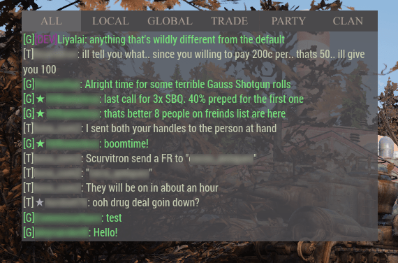 Text Chat Fallout 76 Mods