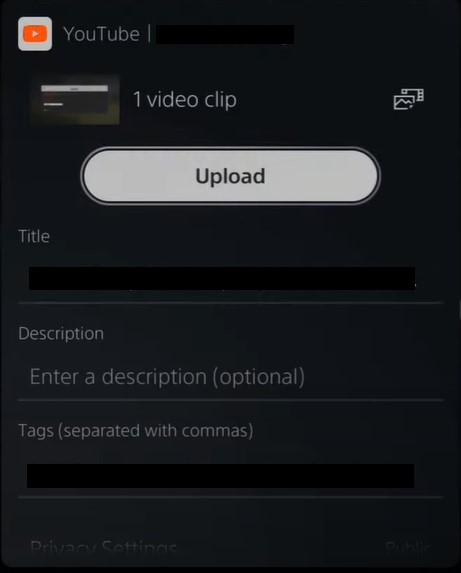 Upload 2Connect YouTube to PS4 and PS5