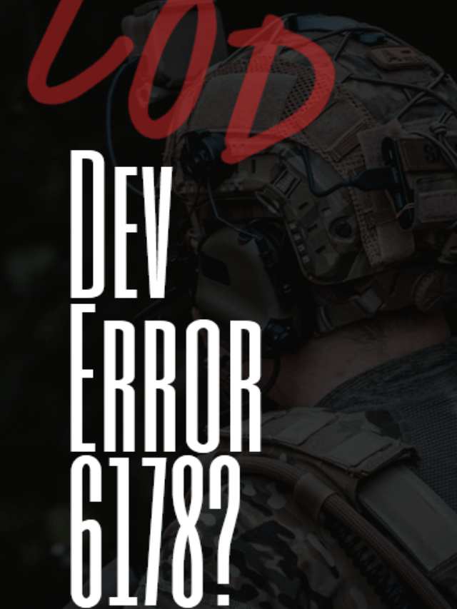 Modern Warfare Crashing PC? Dev Error 6178?