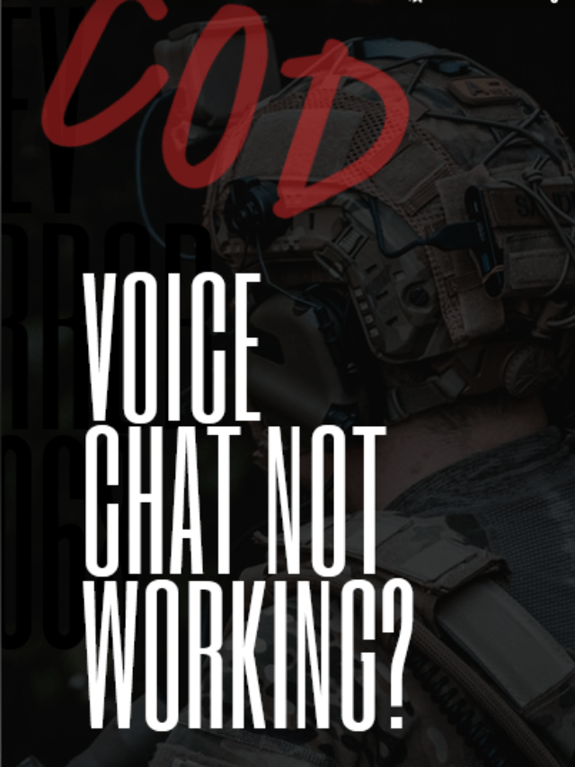 Modern Warzone/Warfare Voice Chat Not Working?