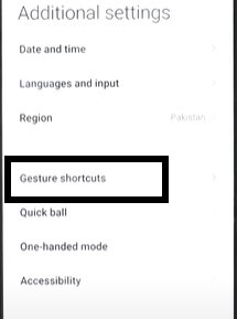 gestures how to take a screenshot on Redmi