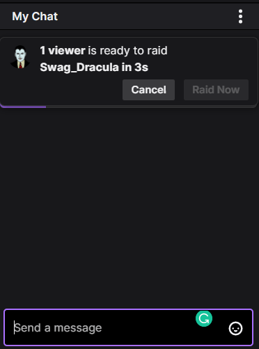 My chat  How to raid on twitch, raid twitch, twitch raid, raiding on twitch 