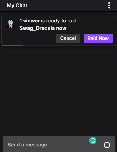 My chat  How to raid on twitch, raid twitch, twitch raid, raiding on twitch 