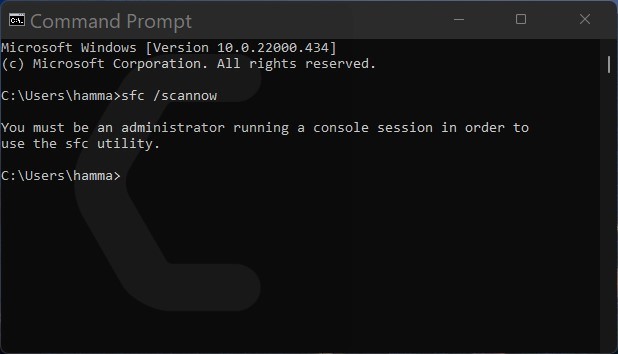 sfc commad prompt Windows 11 Startup Repair