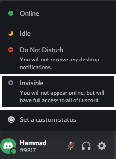 Menu Appear Offline on Discord, discord status, discord server status, discord status,  idea, discord do not distrub 