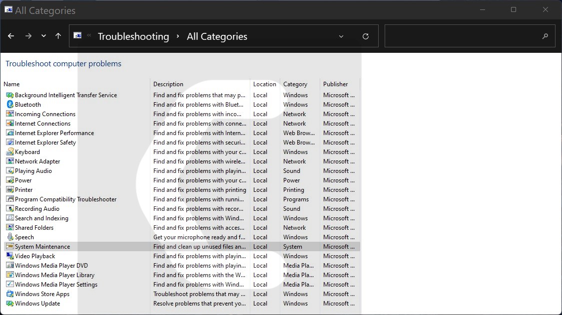 System Maintenance Windows 11 Startup Repair