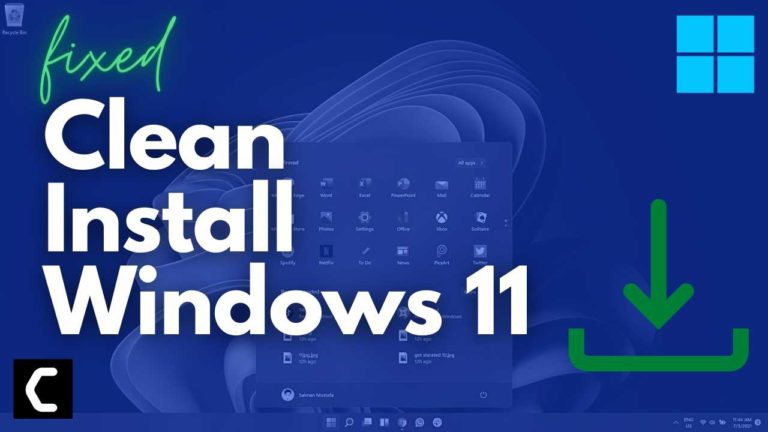 Clean install Windows 11