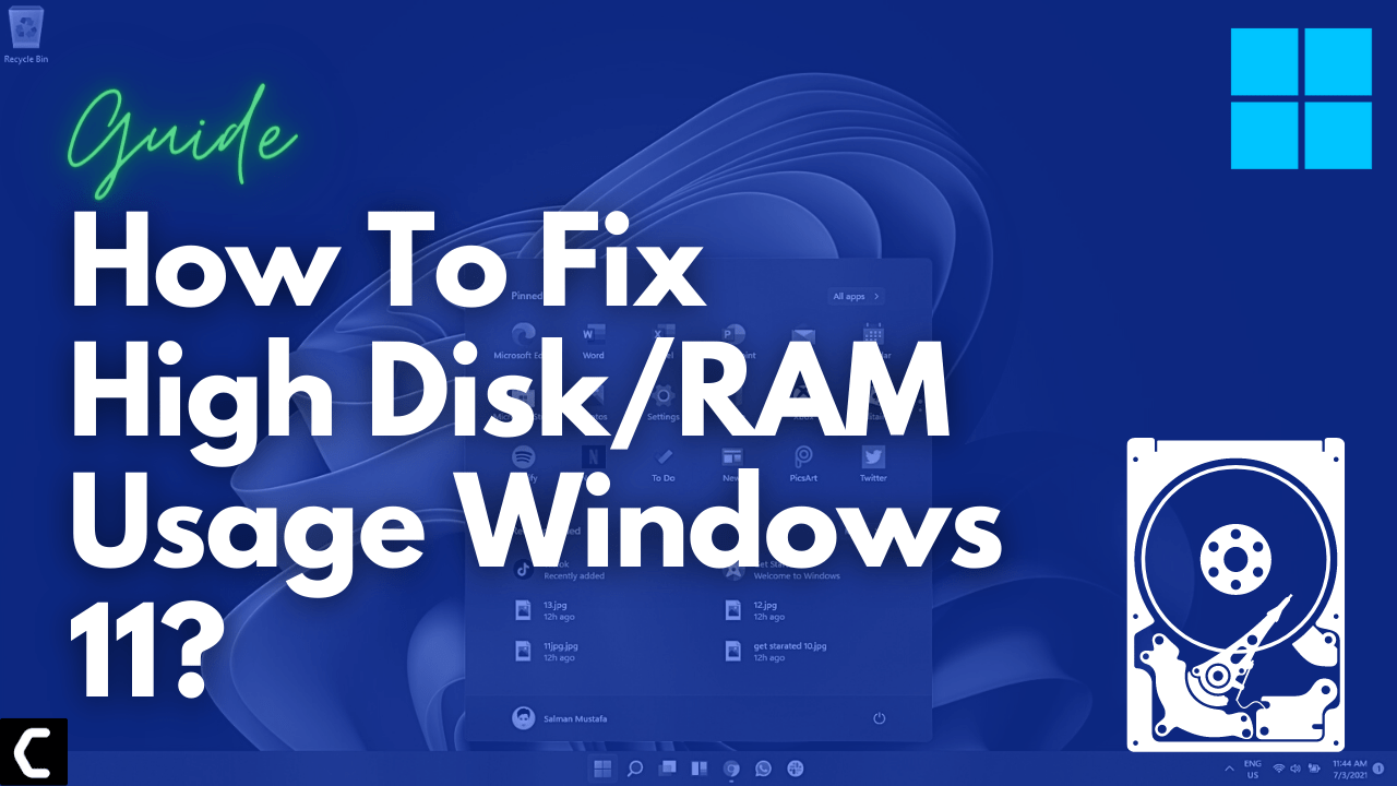 How To Fix High Disk/RAM Usage Windows 11