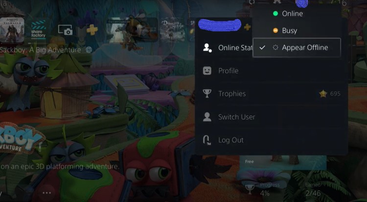 appear offline on PS5.jpg2 Appear Busy/Offline On PS5