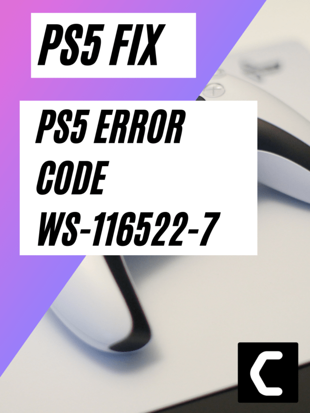PS5 Error Code WS-116522-7? System Software is Not Recognized?