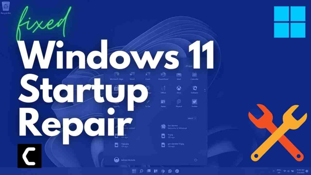 how to enter startup repair windows 11 hp
