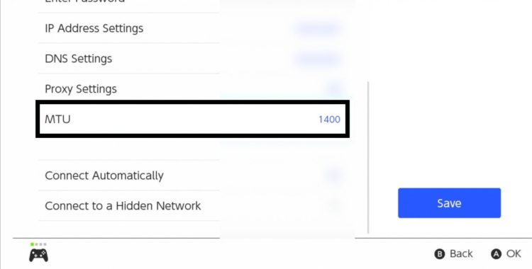 Mtu settings Nintendo Switch download faster