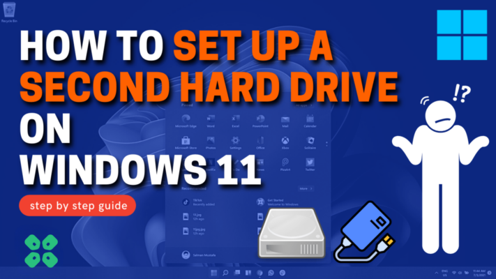 How to install a second hard drive windows 11
