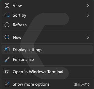 Change Resolution on Windows 11