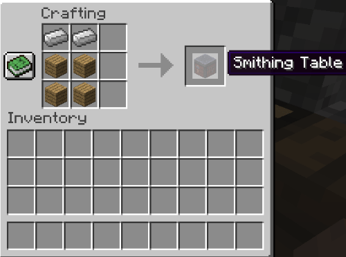 Make Smithing Table, Make Netherite Sword in Minecraft