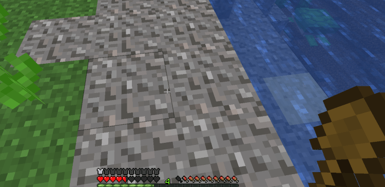 Fletching Table in Minecraft, Gravel