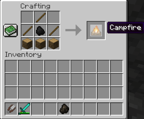 How to Get Honeycomb in Minecraft, Craft Campfire