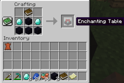 Minecraft Feather Falling Enchantment, make enchantment table
